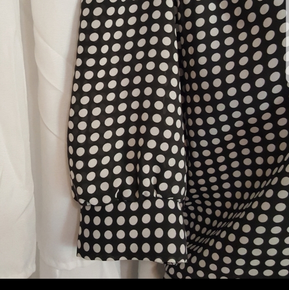 Vintage Periwinkle Polka Dot Dress - Picture 2 of 11